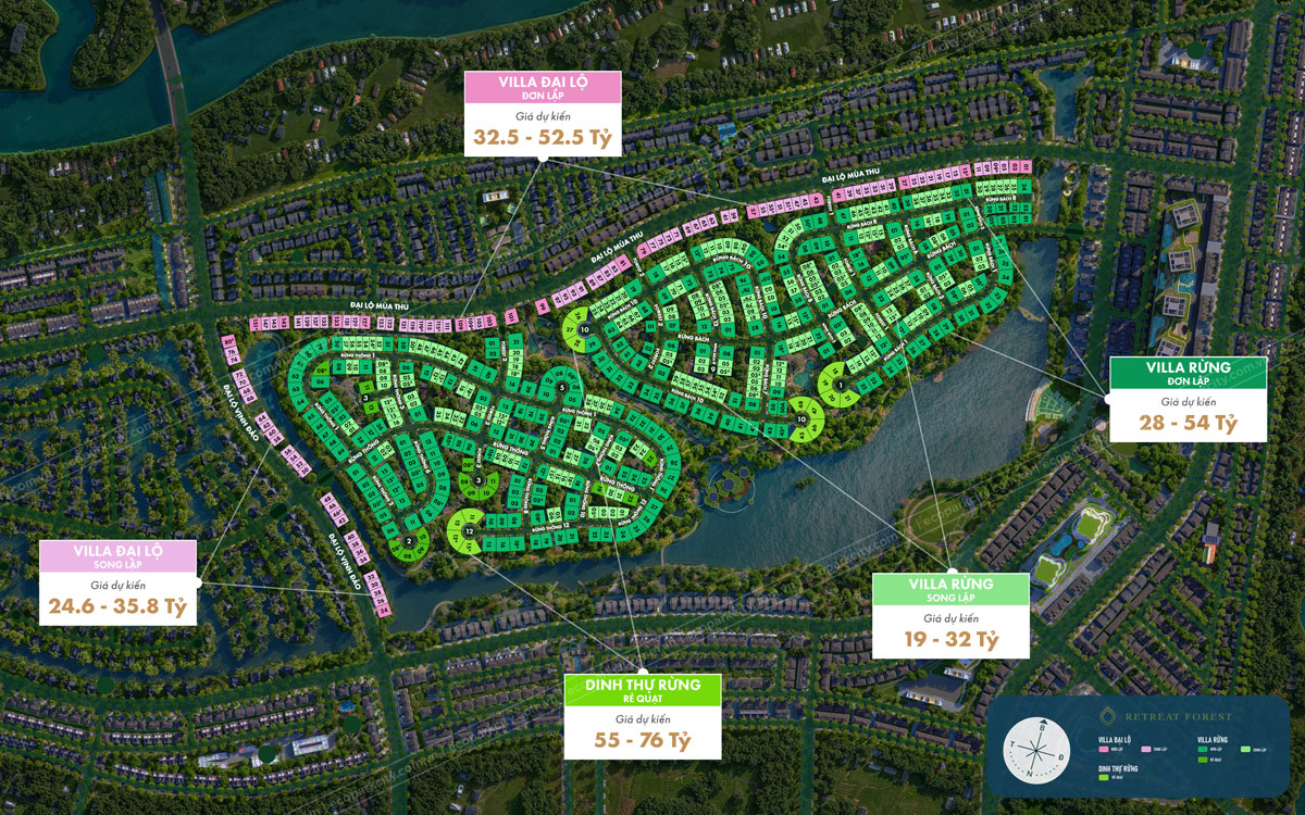Giá bán Retreat Forest